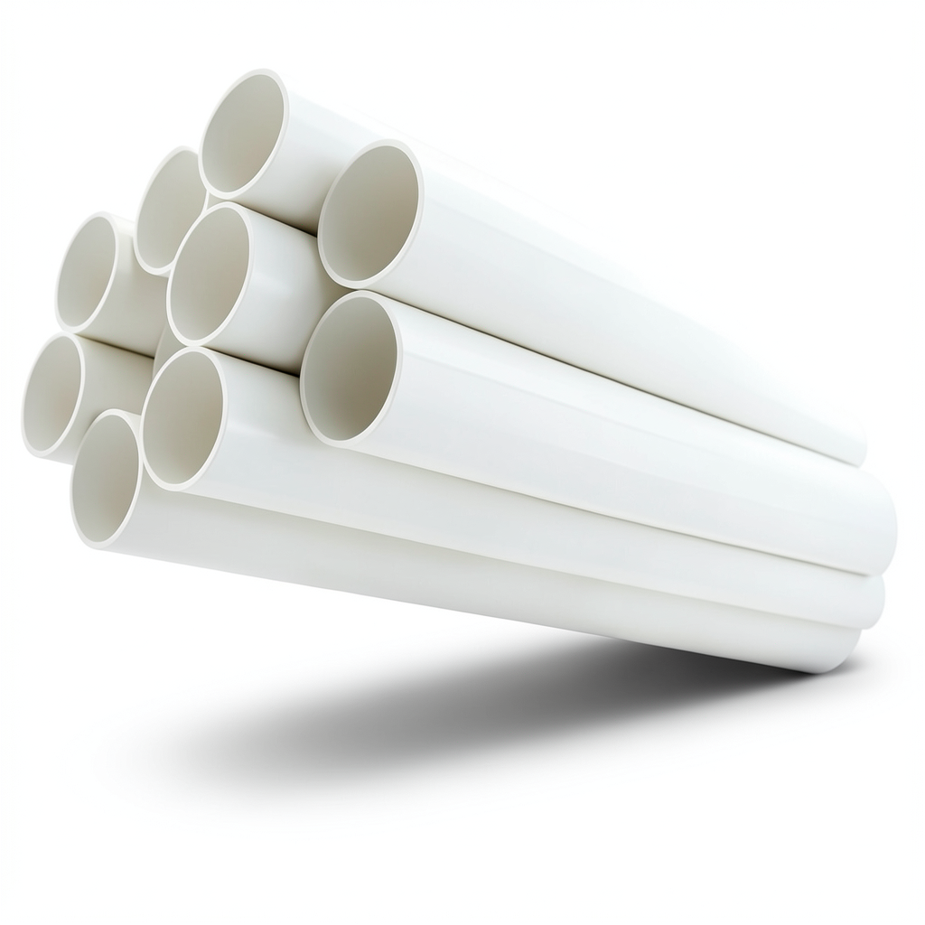 UPVC Pipes Schedule 40 Size 5 Inch Thickness 6.22 mm White