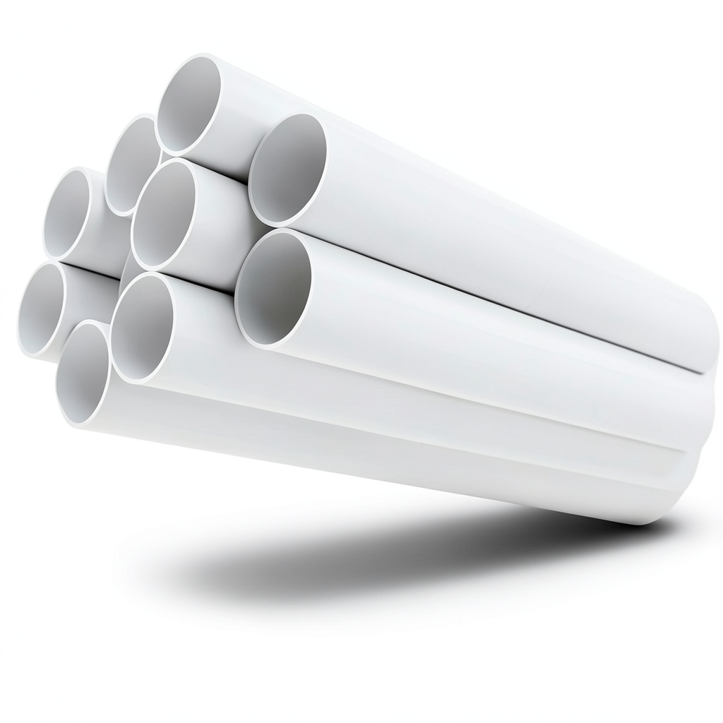 مواسير UPVC جدول 40 مقاس 6 إنش سمك 7.11 مم لون أبيض