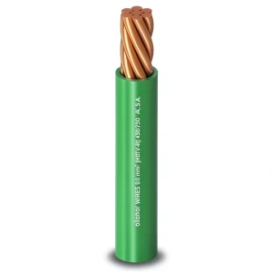 سلك نحاس مجدول معزول PVC مقاوم للحرارة، مقاس 95 مم2، 450/750 فولت، أخضر | شركة الفنار
