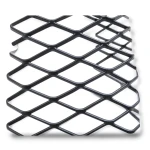 Hot Rolled Black Steel Expanded Metal Mesh 6 mm Thickness 1.22m Width 6m Length