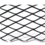 Hot Rolled Black Steel Expanded Metal Mesh Khaleeji 1.2 mm Thickness 2.44 m Width 1 m Length