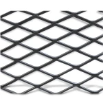 Hot Rolled Black Steel Expanded Metal Mesh Khaleeji 1.2 mm Thickness 2.44 m Width 2 m Length
