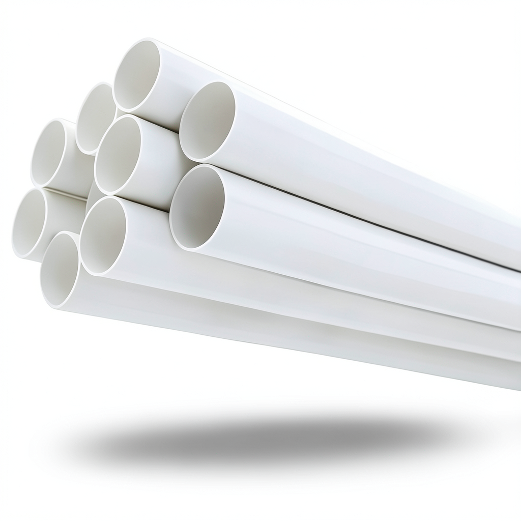 مواسير UPVC جدول 40 مقاس 2 إنش سمك 3.91 مم لون أبيض