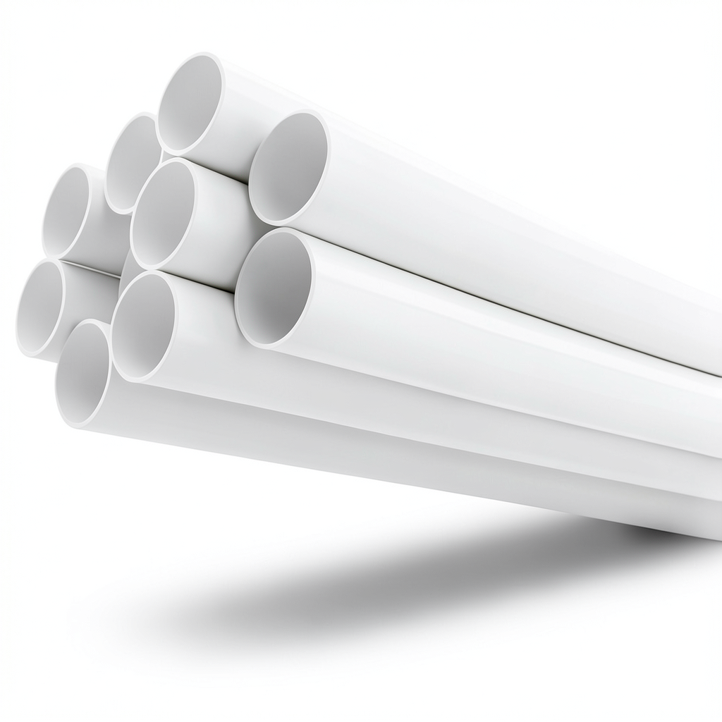 مواسير UPVC جدول 40 مقاس ½ 2 إنش سمك 5.16 مم لون أبيض