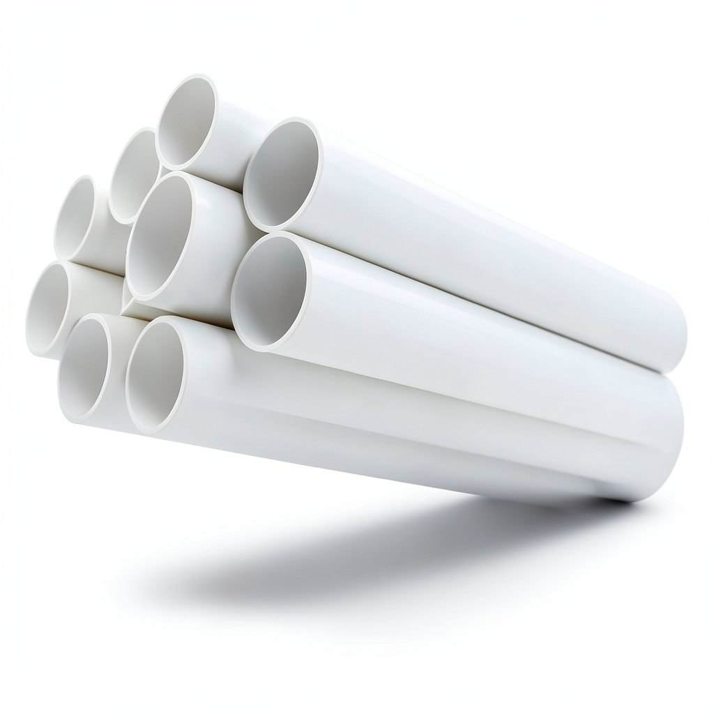 مواسير UPVC جدول 40 مقاس 4 إنش سمك 6.02 مم لون أبيض