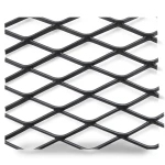 Hot Rolled Black Steel Expanded Metal Mesh Khaleeji 1.2 mm Thickness 2.44 m Width 3 m Length
