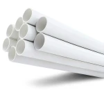 مواسير UPVC جدول 40 مقاس 5 إنش سمك 6.22 مم لون أبيض