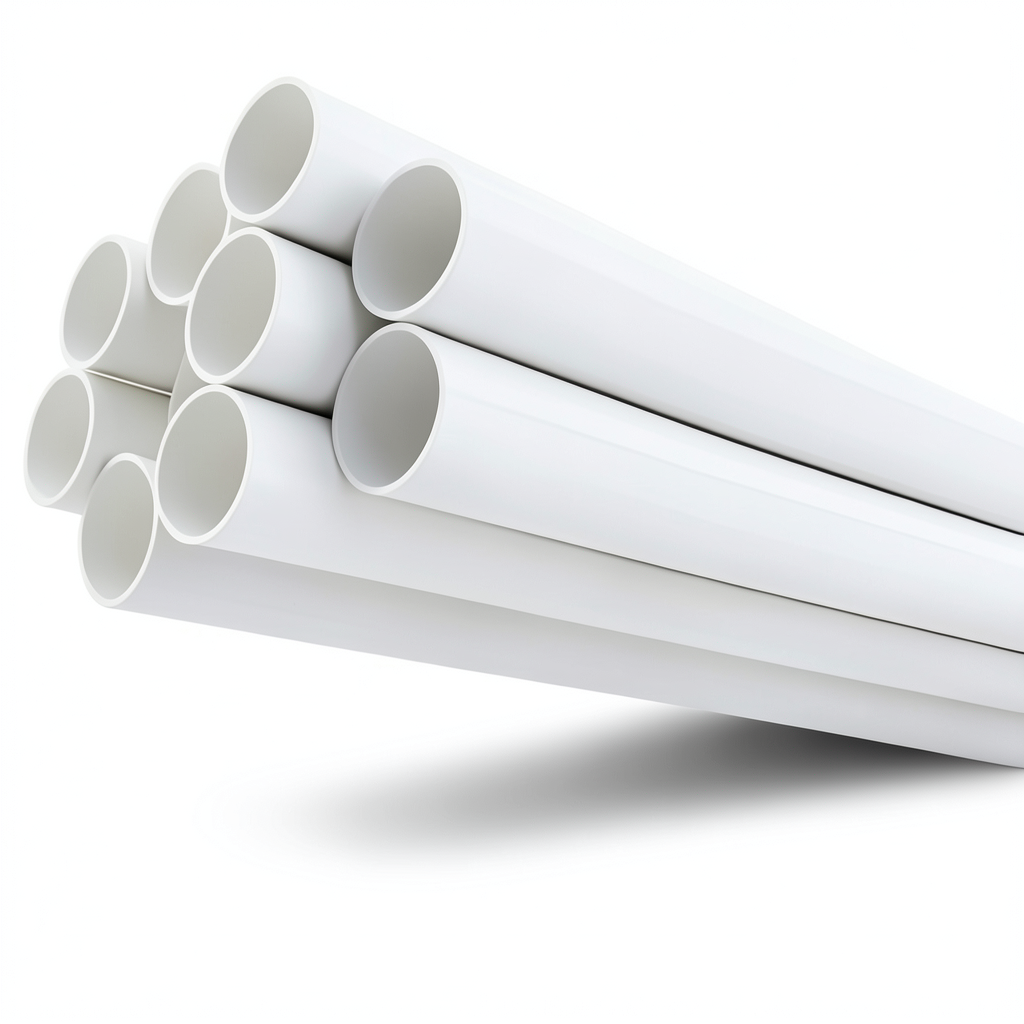 مواسير UPVC جدول 40 مقاس 5 إنش سمك 6.22 مم لون أبيض