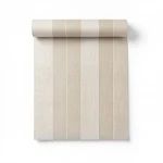 Striped wall covering beige color, length 10m, width1.06 m, model 700026