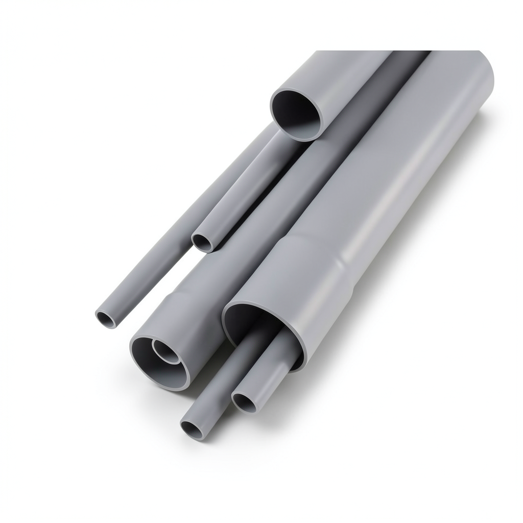 مواسير UPVC DB 60 مقاس 2 إنش سمك 1.52 مم لون رمادي