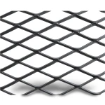 Hot Rolled Black Steel Expanded Metal Mesh Khaleeji 1.2 mm Thickness 2.44 m Width 2 m Length