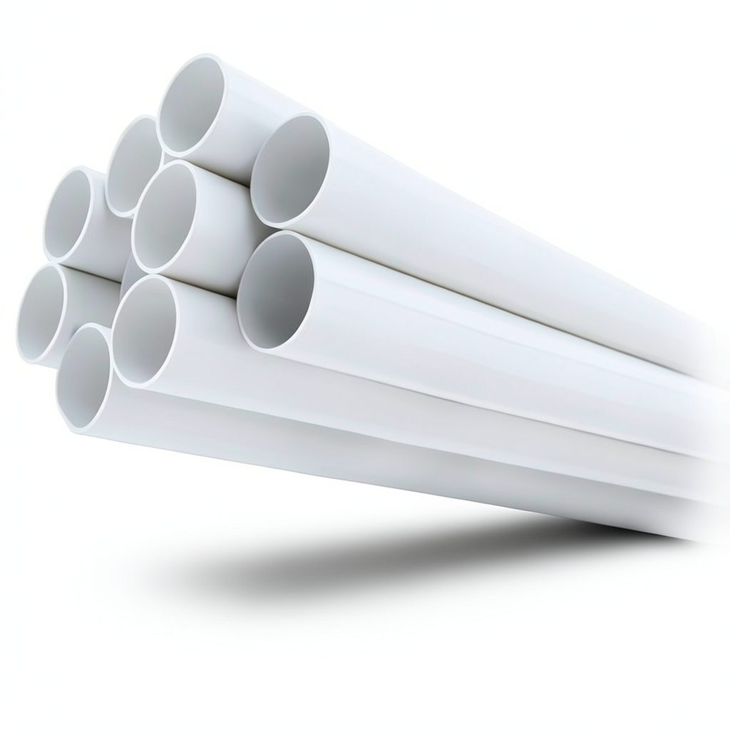 مواسير UPVC جدول 40 مقاس 6 إنش سمك 7.11 مم لون أبيض