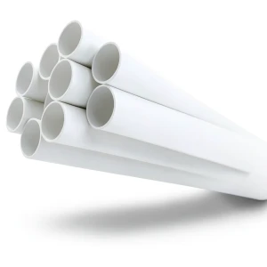 مواسير UPVC جدول 40 مقاس 8 إنش سمك 8.18 مم لون أبيض