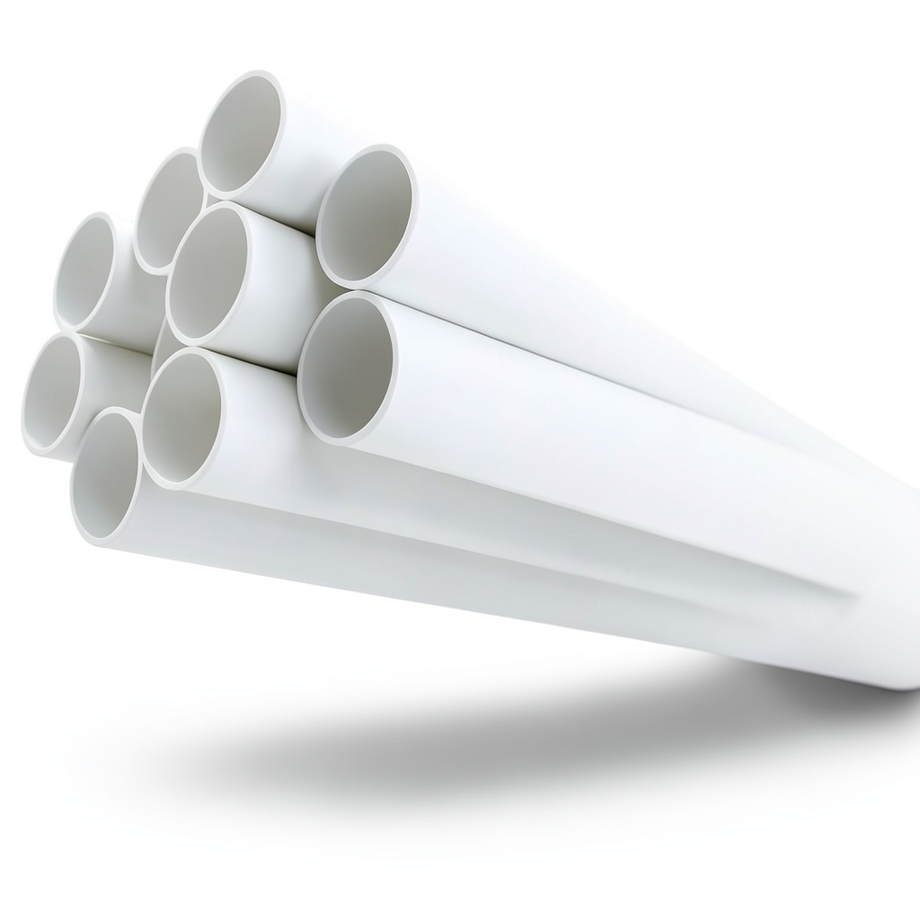 UPVC Pipes Schedule 40 Size 8 Inch Thickness 8.18 mm White