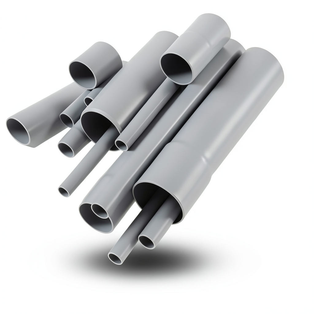 مواسير UPVC EB 20 مقاس 3 إنش سمك 1.55 مم لون رمادي
