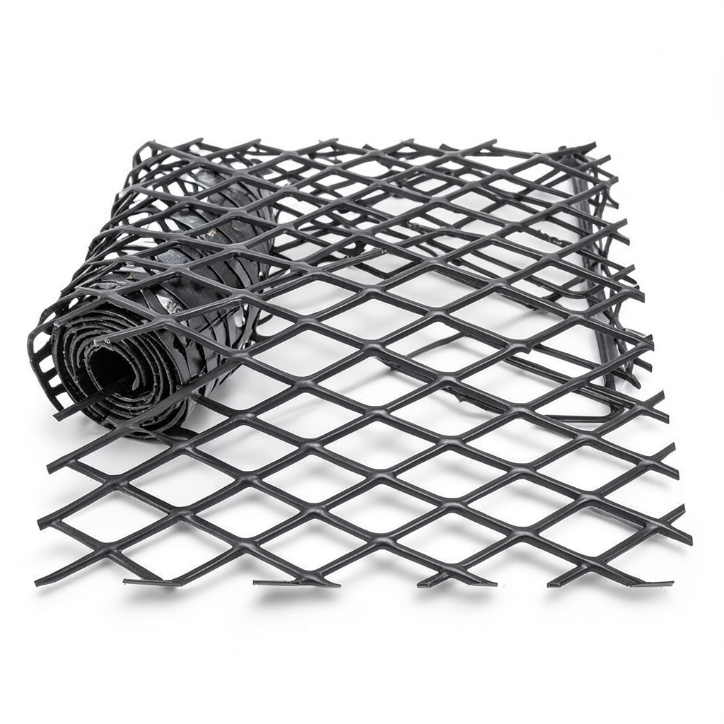 Hot Rolled Black Steel Expanded Metal Mesh Khaleeji 1.2 mm Thickness 2.44 m Width 6 m Length