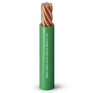 لفة سلك مجدول نحاس عزل PVC مقاوم للحرارة، مقاس 500 مم2، 450/750 فولت | شركة الفنار