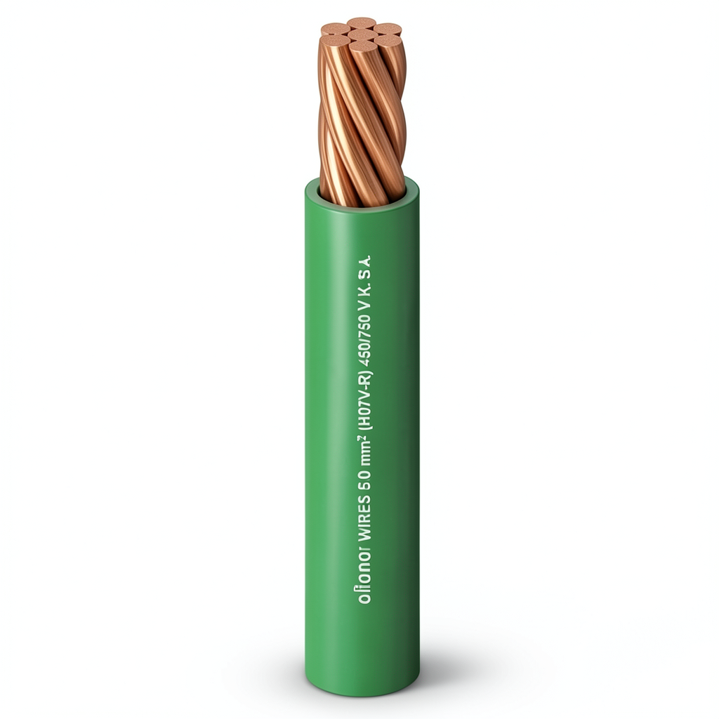 Stranded Copper Electrical Wire Heat Resistant PVC Insulation, 500mm2, 450/750V | Al Fanar