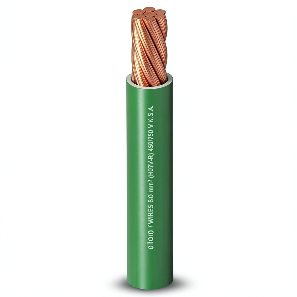 Stranded Copper Electric Wire Heat Resistant PVC Insulation, 630mm2, 450/750V | Al Fanar
