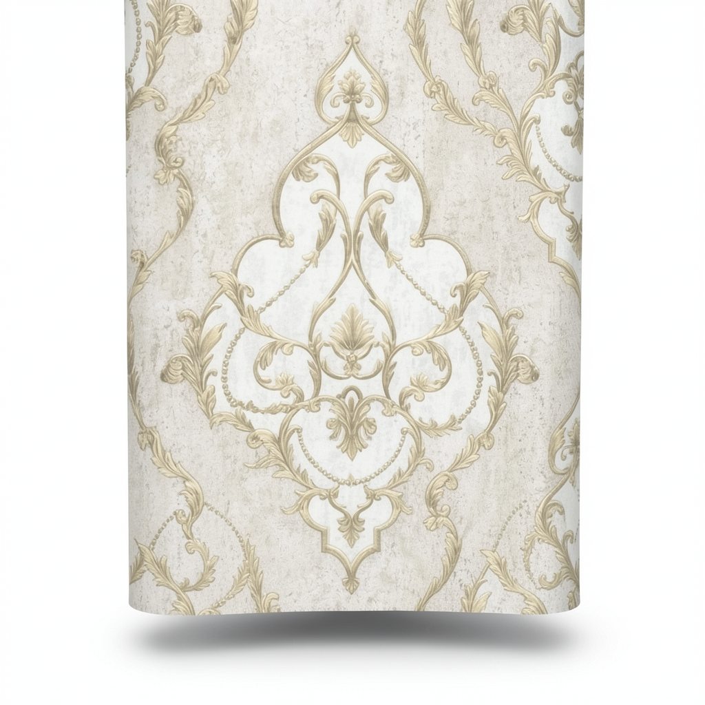 Italian Classic Wallpaper 10 m x 1.06 m Light Beige, Model 82901