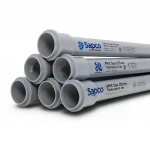 UPVC Pipes [Sappco] PN 6 Bar Size 225 mm Thickness 6.6 mm Gray Color