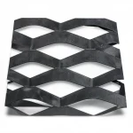Hot Rolled (Black) Steel Expanded Metal Mesh  [Mazyoon] Thickness 4.8 mm Width 1.22 meter Length 7 meter | Bait Al Tatawor Company