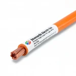Stranded Single Electric Wire 4mm 450/750V, Copper Conductor PVC Insulated, Orange Color | Riyadh Cables