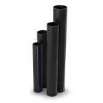 مواسير HDPE نسبة الأبعاد القياسية 33 قطر خارجي 250 مم سمك 7.7 مم لون أسود