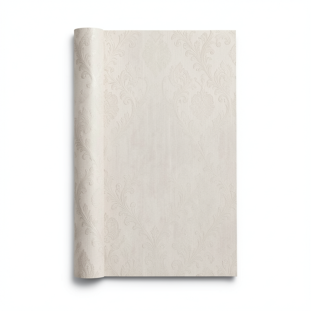 Italian Patterned Wallpaper 10m x 1.06m Beige, Model 5413