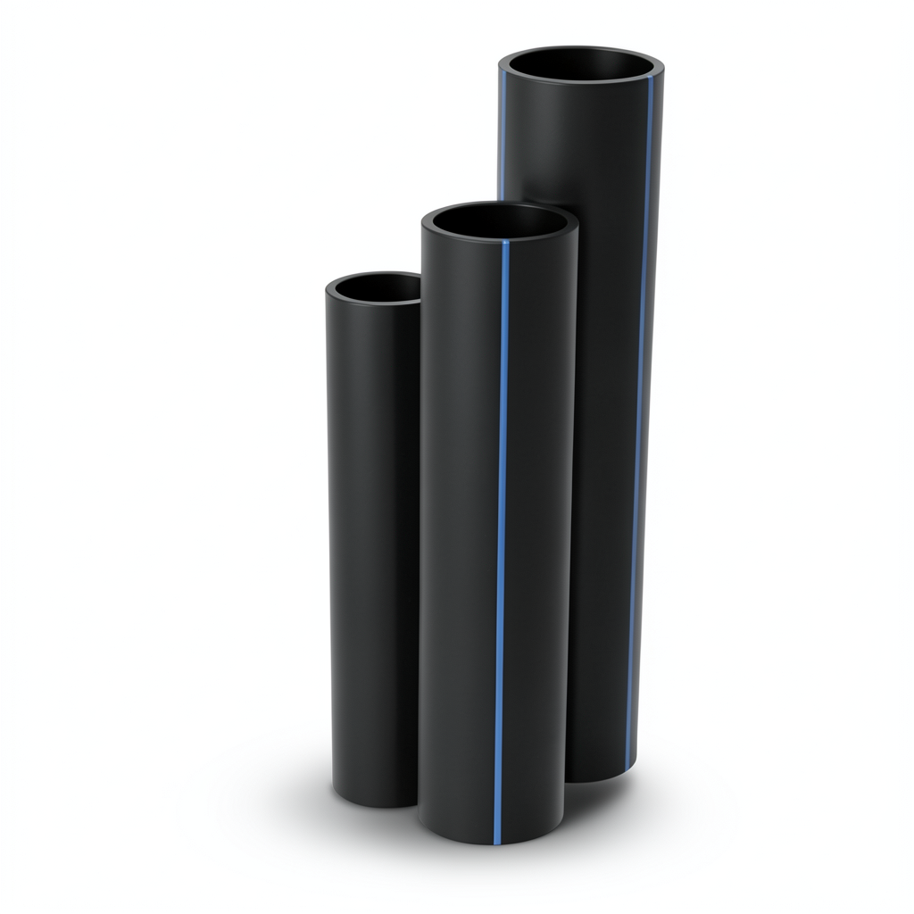 أنابيب HDPE SDR26 قطر خارجي 40 مم سمك 1.8 مم لون أسود