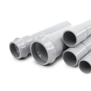 UPVC Pipes Nominal Pressure 10 Bar Outside Diameter 400 mm Thickness 15.3 mm Gray