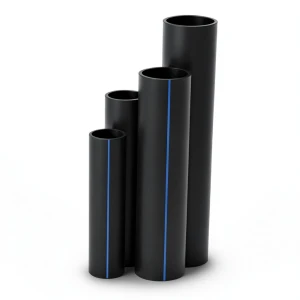 مواسير HDPE ضغط اسمي 16 بار قطر خارجي 110 مم سمك 15.1 مم لون أسود