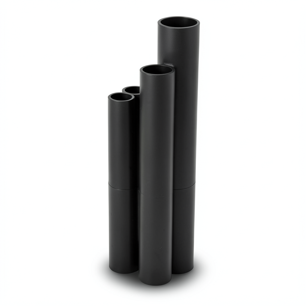 مواسير HDPE ضغط 16 بار قطر خارجي 125 مم سمك 17.1 مم لون أسود