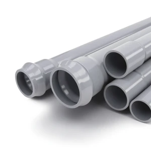 UPVC Pipes Nominal Pressure 10 Bar Outside Diameter 500 mm Thickness 19.1 mm Gray