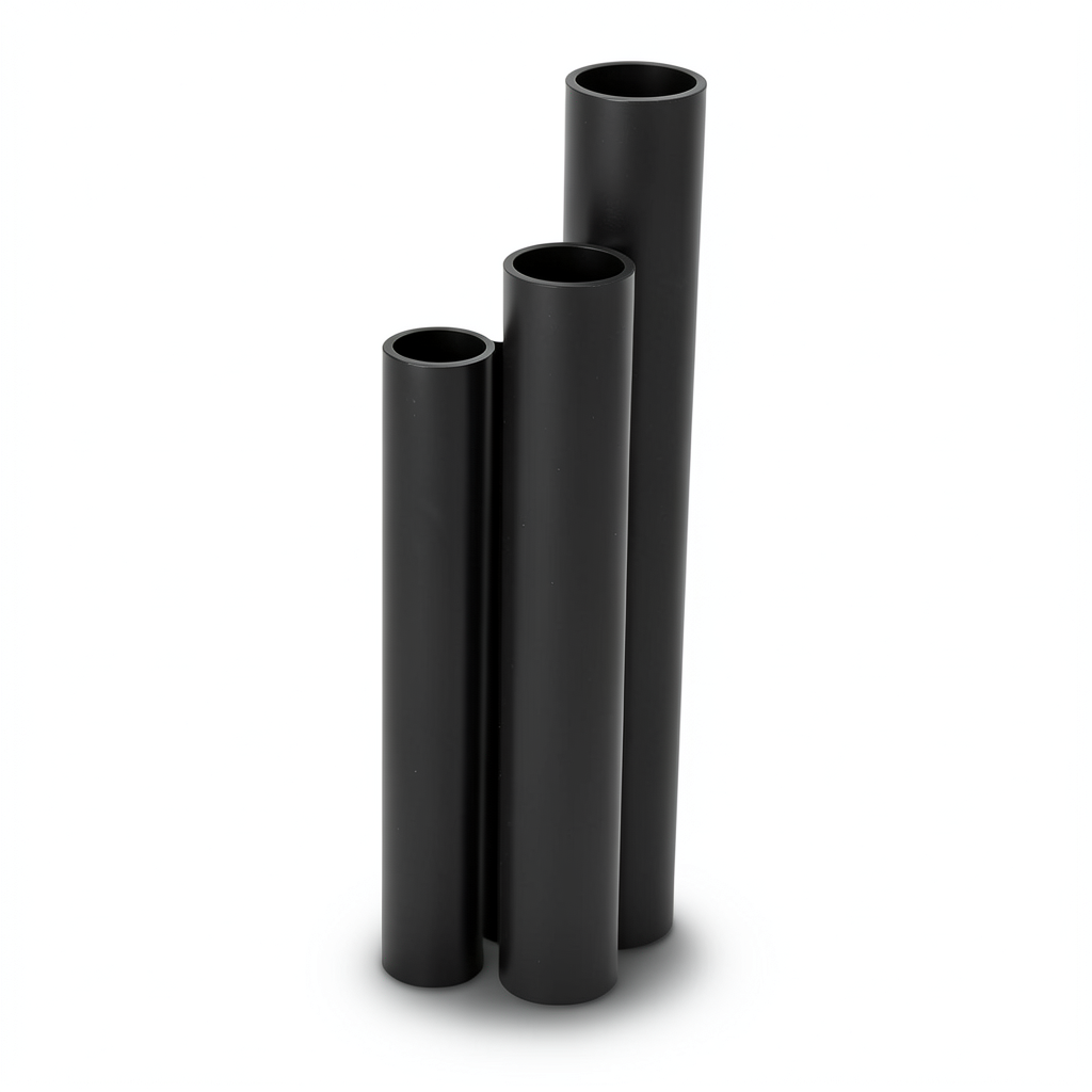 HDPE Pipes Nominal Pressure 16 Bar Outside Diameter 140 mm Thickness 19.2 mm Black