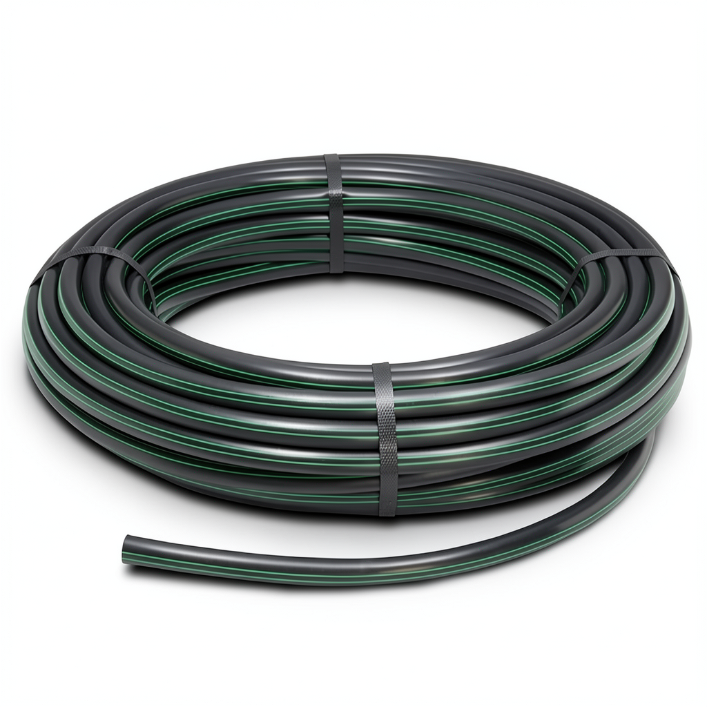 HDPE Polyethylene Coil Pipe Nominal Pressure 15.9 Bar PE 63 OD 25 mm SDR 7.4 Black