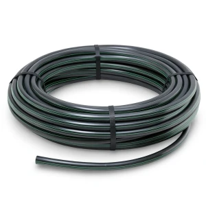 لفة أنابيب HDPE ضغط 15.9 بار PE 63 قطر خارجي 50 مم SDR 7.4 لون أسود