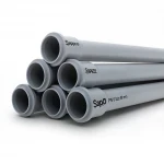 UPVC Pipes [Sappco] PN 6 Bar Size 90 mm Thickness 2.7 mm Gray Color