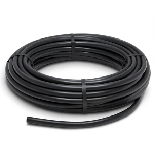 لفة أنابيب HDPE ضغط اسمي 15.9 بار PE 63 قطر خارجي 110 مم SDR 7.4 لون أسود