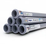 UPVC Pipes [Sappco] PN 6 Bar Size 250 mm Thickness 7.3 mm Gray Color