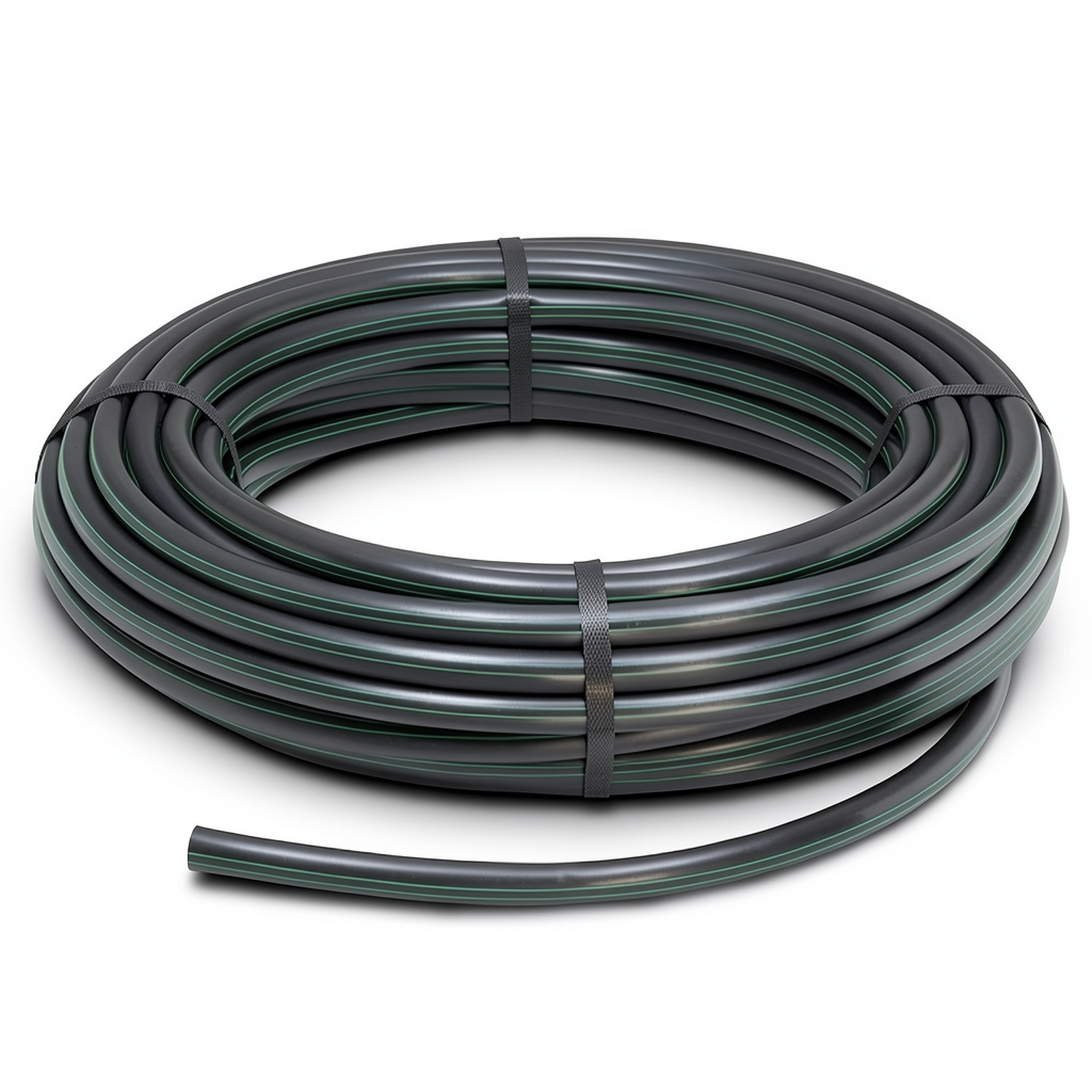HDPE Polyethylene Coil Pipe Pressure 15.9 Bar PE 63 Size 63 mm SDR 7.4 Black