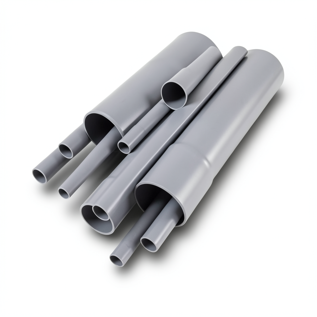 مواسير UPVC DB 60 مقاس 6 إنش سمك 4.62 مم لون رمادي