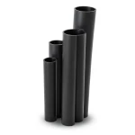 مواسير HDPE نسبة الأبعاد القياسية 9 قطر خارجي 560 مم سمك 62.5 مم لون أسود