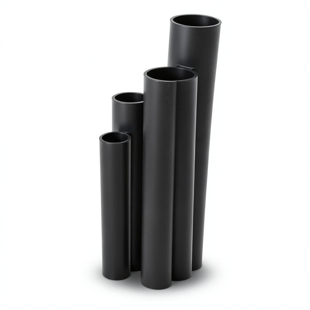 مواسير HDPE نسبة الأبعاد القياسية 9 قطر خارجي 560 مم سمك 62.5 مم لون أسود
