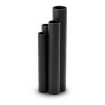 مواسير HDPE SDR 33 قطر خارجي 200 مم سمك 6.2 مم لون أسود