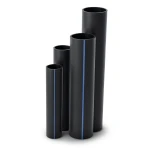 مواسير HDPE SDR 33 قطر خارجي 225 مم سمك 6.9 مم لون أسود