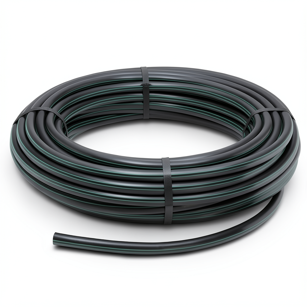 HDPE Polyethylene Plastic Coil Pipe Pressure 15.9 Bar PE 63 Size OD 160 mm SDR 7.4 Black