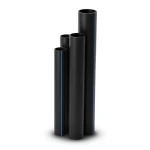 مواسير HDPE SDR 33 قطر خارجي 280 مم سمك 8.6 مم لون أسود