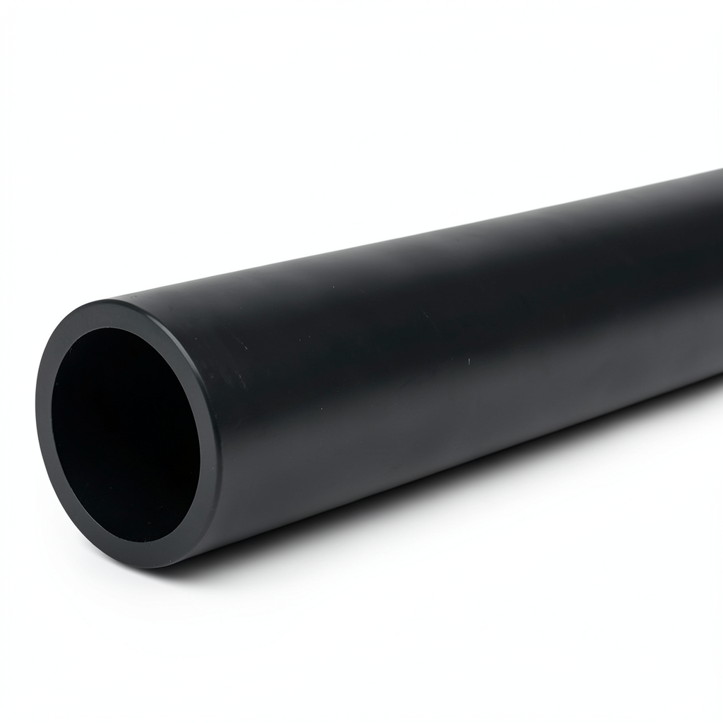 أنابيب HDPE ضغط اسمي 4 بار PE 63 قطر خارجي 200 مم SDR 26 لون أسود