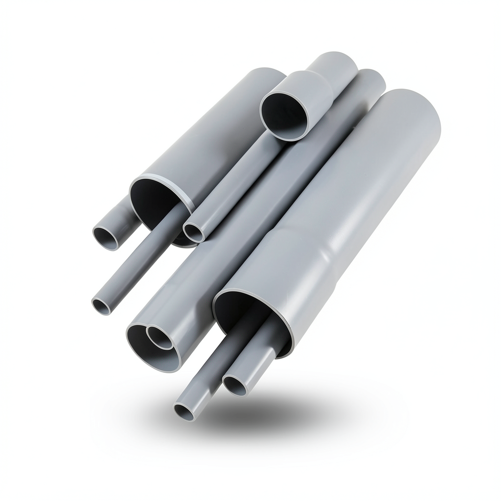 مواسير UPVC DB 120 مقاس 4 إنش سمك 3.91 مم لون رمادي